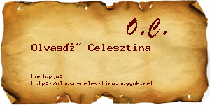 Olvasó Celesztina névjegykártya